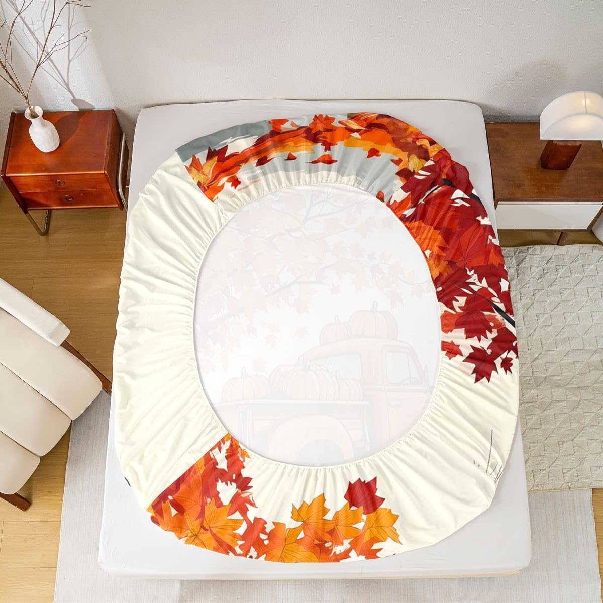 Erosebridal Cartoon Car Fitted Sheet Twin Size