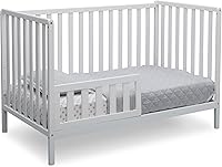 Vista 6 de Delta Children Heartland - Cuna convertible 4 en 1 - Certificado Greenguard Gold, Bianca White