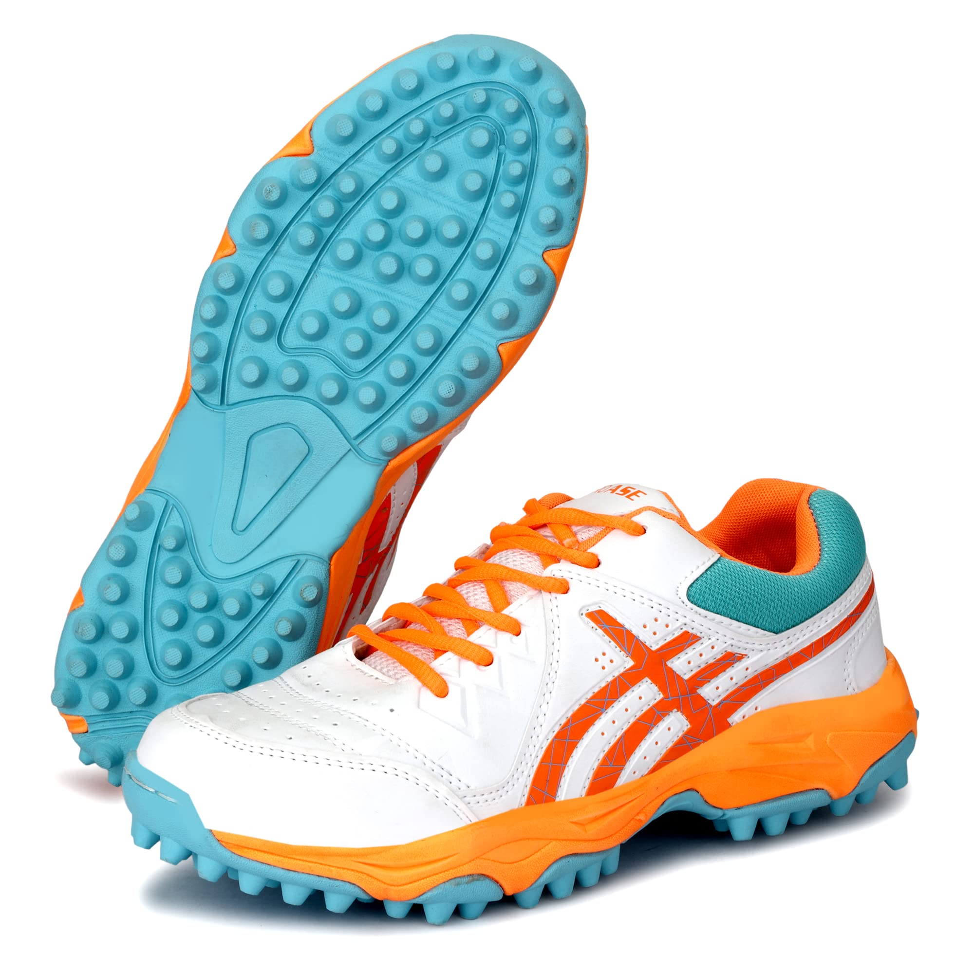 PRO ASE Men’s Cricket Shoe Limited Edition Elite Performance Rubber Spike Cricket Shoes | Orange | Unisex Cricket Shoes | Mid-Foot Support Heel Responsive 8 UK/IND (B0B3J7L2RC) Amazon Price History, Amazon Price Tracker