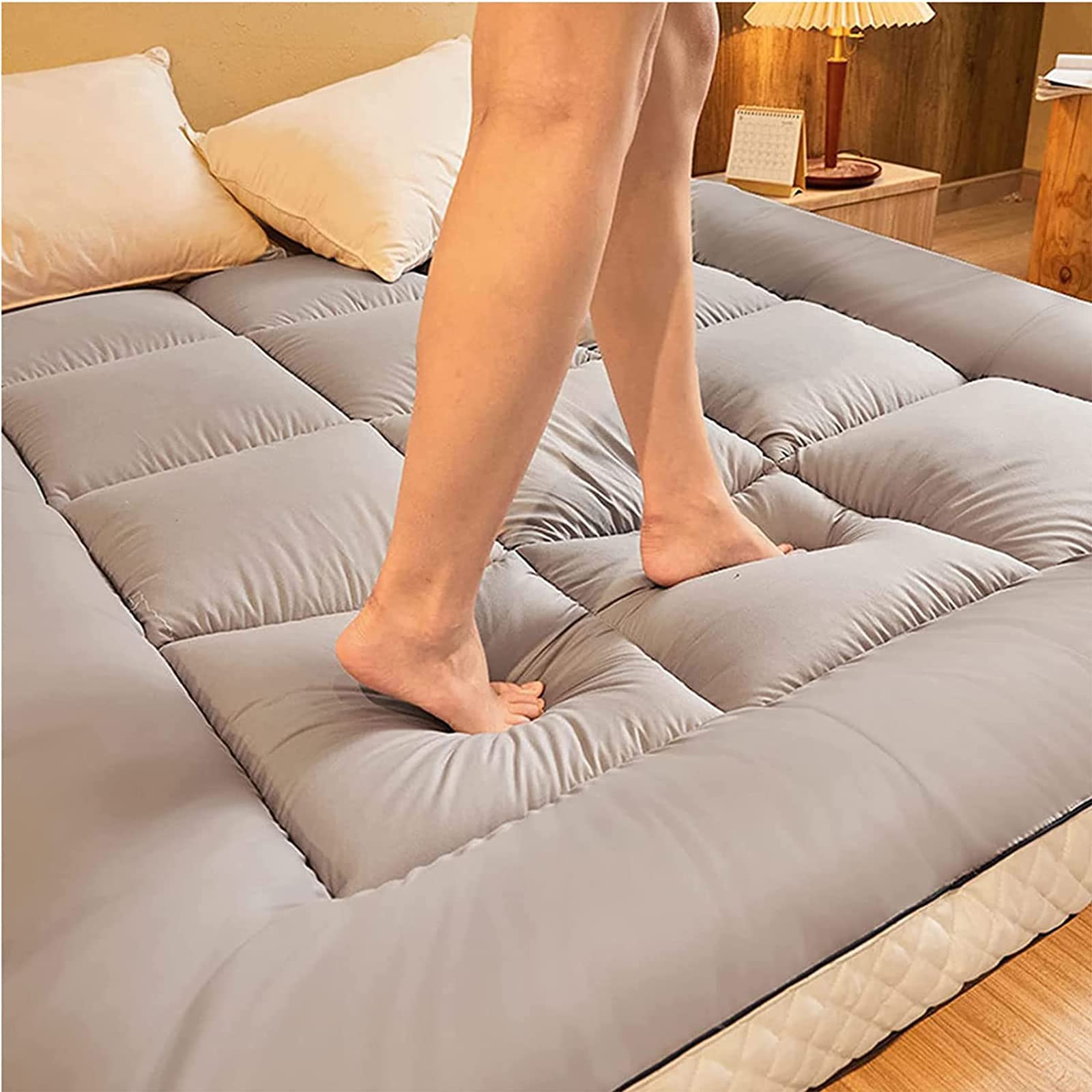 Matras Gewatteerde Japanse Vloermatras Gewatteerd Bed Futonmatras Stevig En Comfortabel Dik Opvouwbaar Slaapkussen Ademende Vloerligstoel Logeerbed Voor Campingbank,004,70 * 200 * 10cm