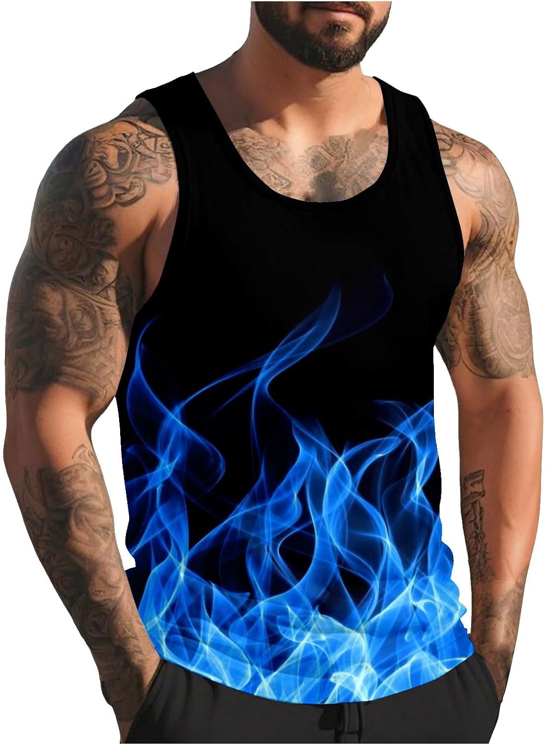 YOSUWOAI Débardeur pour homme - Gym - Débardeur de basketball - Débardeur d'été sans manches - Col rond - Débardeur de sport - Séchage rapide - T-shirt d'entraînement léger, O bleu., M YOSUWOAI Débardeur pour homme - Gym - Débardeur de basketball - Débardeur d'été sans manches - Col rond - Débardeur de sport - Séchage rapide - T-shirt d'entraînement léger, O bleu., M