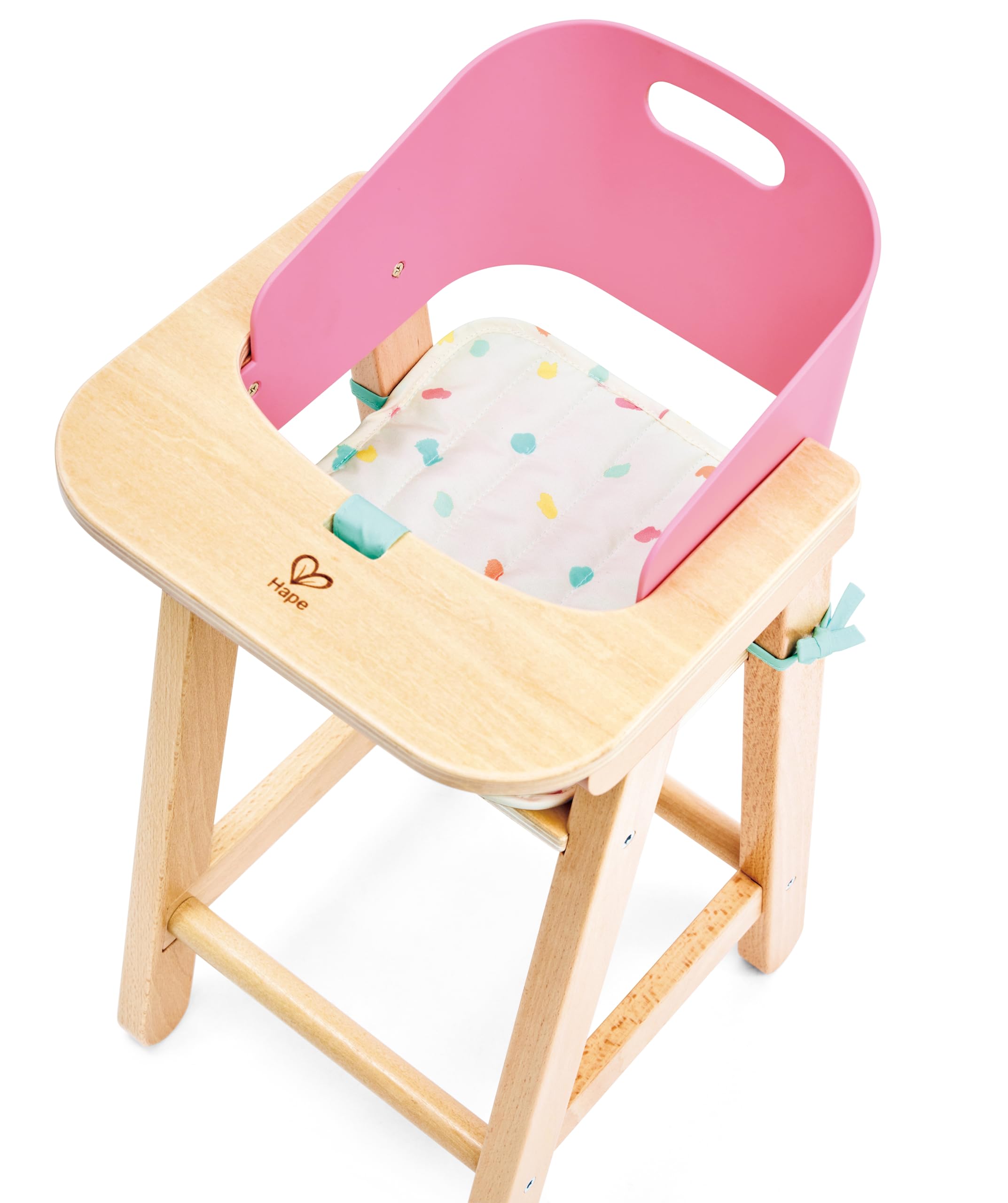 Hape Seggiolone per bambole "Sweet Treats", accessorio per bambole da gioco, seggiolone in legno