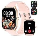 Smart Watch for Women Men(Answer/Make Call), Smartwatches with Heart Rate/SpO2/Sleep/Stress Monitor, IP68 Waterproof Activity Tracker for Android iPhone, 100+ Sports Fitness Watches (Pink, 2.01“)