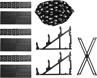 Portable Non-Slip 3-Tier Pet Climbing Ladder, Removable Dog Stairs for Dogs and Cats, Easy Assembly, Plastic Material, Lightweight, Max Load 25 lb