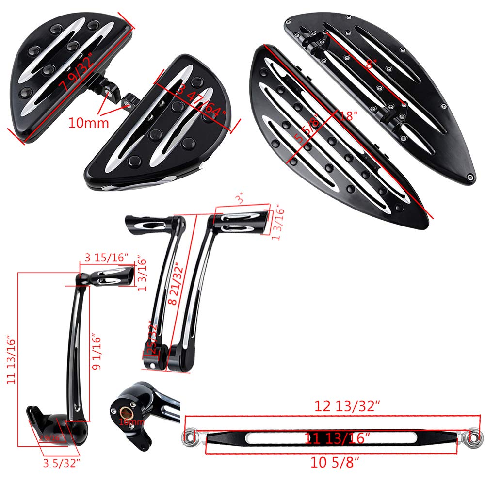 安全帯セット LI009:ブレーキペダルシフトレバーつま先ペグ mv アグスタ brutale 750