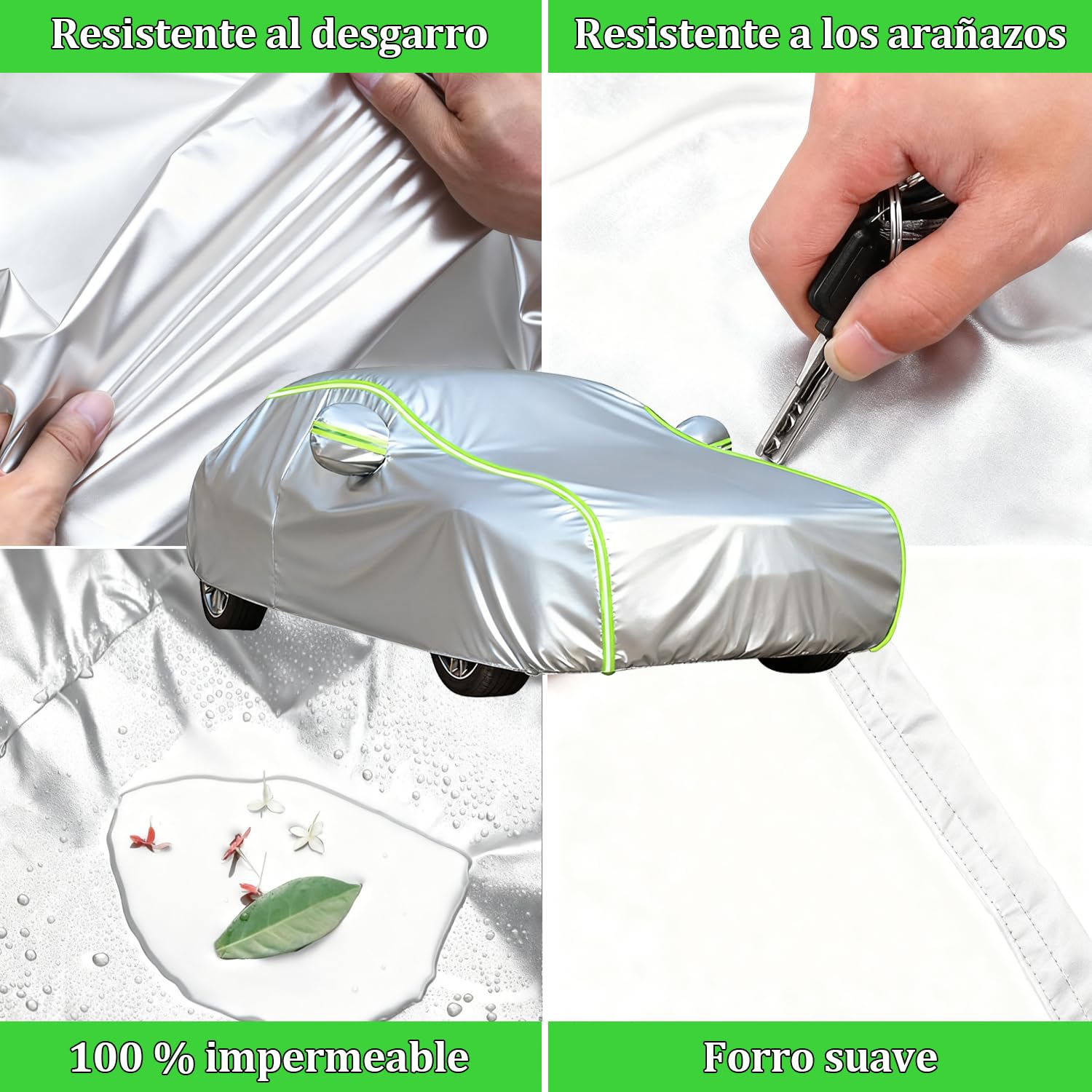 Funda Coche Exterior para Ford Mondeo (1992-2022) Cubre Coche Exterior Exterior Tejido Oxford Impermeable y Resistente a la Nieve, con Correas a Prueba de Viento