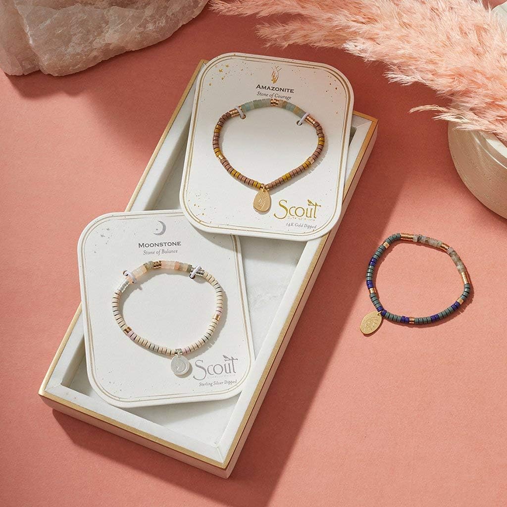 Scout Curated Wears - Intention Charm Bracelet - Rhodonite/Gold