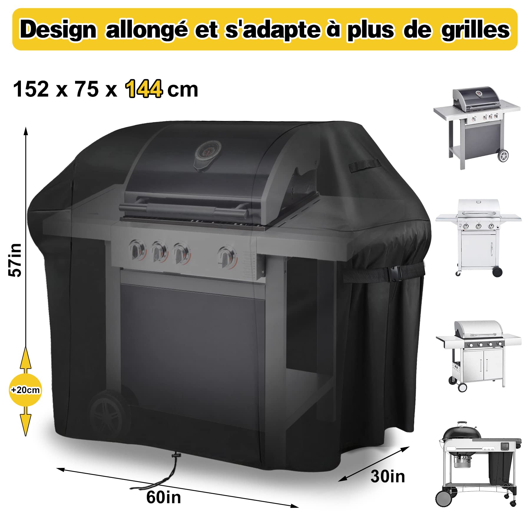 Housse Barbecue, Bache Barbecue Exterieur 100% Impermeable - Housse Pour Barbecue 600D Tissu Oxford Ne Se Décolore Pas Bâche Barbecue Housse Plancha Pour Weber Char Broil (152x124x75CM) 13 Housse Barbecue, Bache Barbecue Exterieur 100% Impermeable - Housse Pour Barbecue 600D Tissu Oxford Ne Se Décolore Pas Bâche Barbecue Housse Plancha Pour Weber Char Broil (152x124x75CM) -Jardin Calme Soldes Magasin AAHKMJXYDAFdJAOAIMEbOAchlkWZ0oakZn uVZ0mPidMNbILvCvspZ4oG3fPgIqc1P0okQMWZr2VrDeLkG2tnPUIBU84izQH10UJhygZGcMegg==