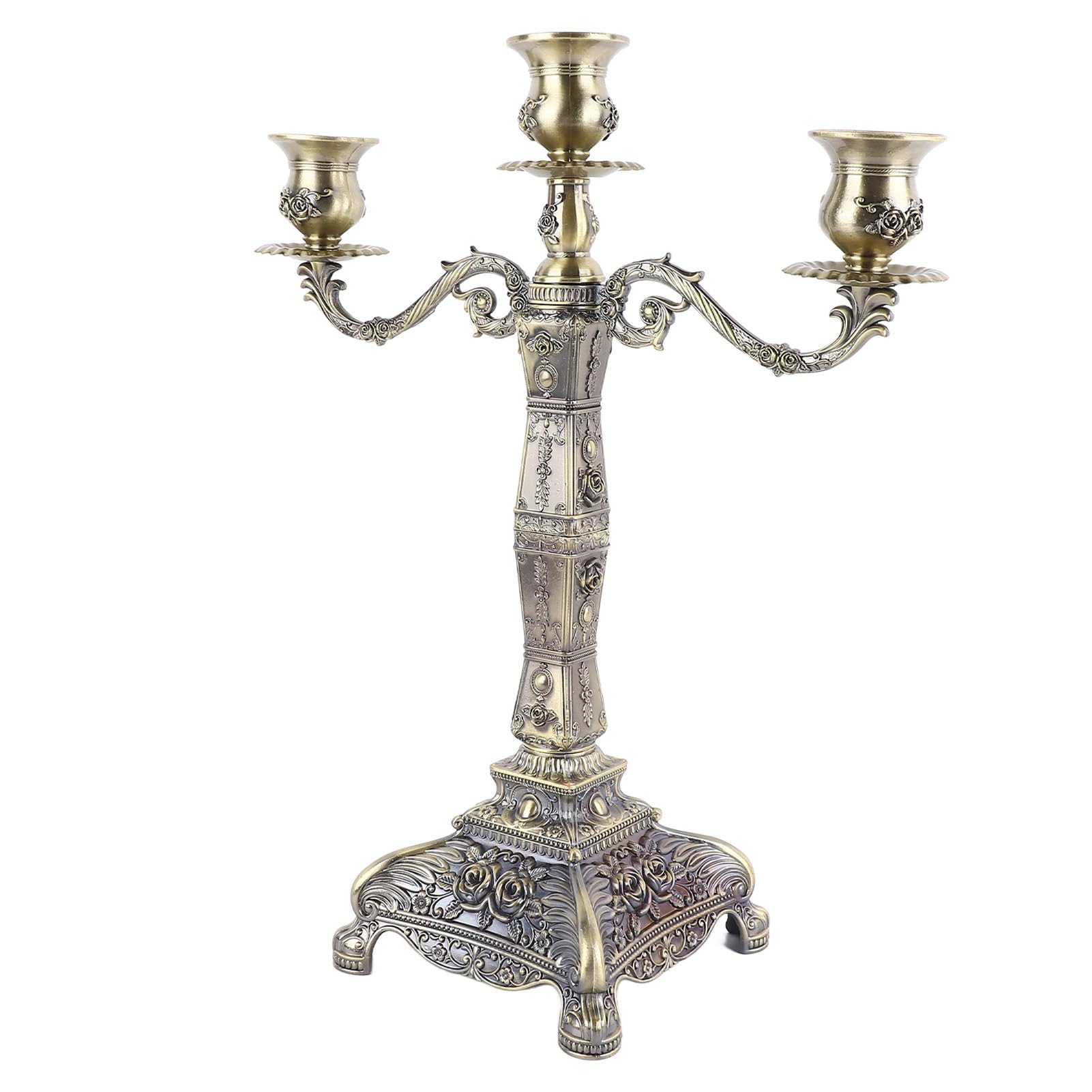 Fabater Candelabri con Bracci in Metallo, Portacandele in Lega di Zinco Dal Design Vintage, Candelabri a Colonna con Facile Montaggio per Matrimoni, Cene, Feste, Ristoranti, Chiese, Eventi di (#4)