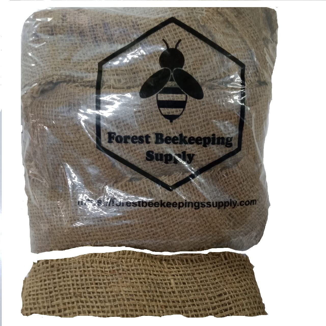 Hive Bee Smoker Fuel for Beekeeping | Jute Burlap Smoker Fuel, 2 Pound Bag Lights Easily with Match or Lighter | Long Continuous Burn | Produces Light, Cool Smoke |