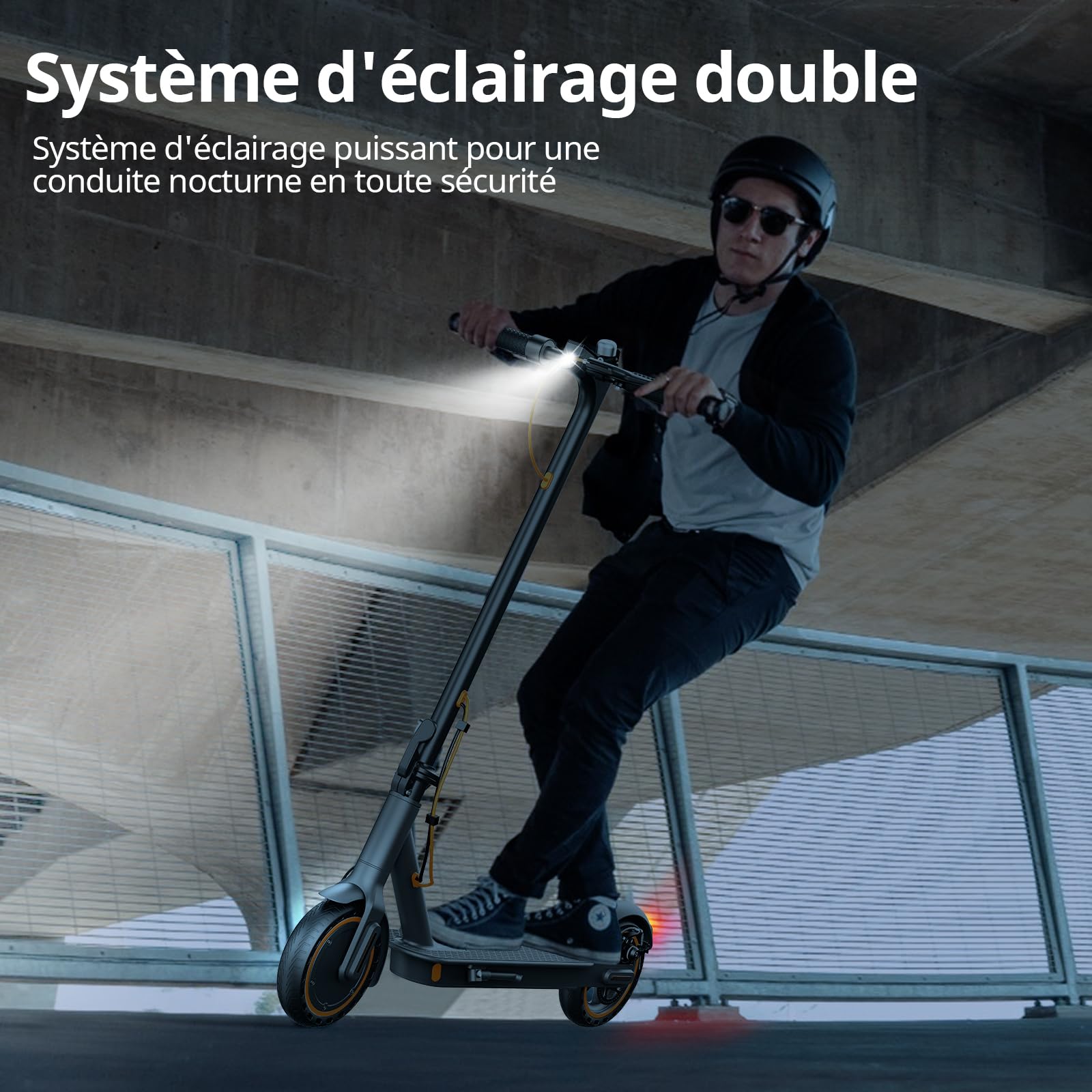 Trottinette Electrique Adulte Ultra Legere, 25KM/H Batterie 36V 7.8Ah avec Double Freinage Moteur 650W pour 35 km d'Autonomie