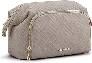 BAGSMART Bolsa de maquillaje de viaje, bolsa ...