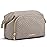 BAGSMART Travel Makeup Bag, Cosmetic Bag Small Make Up Organizer Case,Wide-open Pouch for Women Purse for Toiletries Accessories Brushes,Large Tranquil Gray