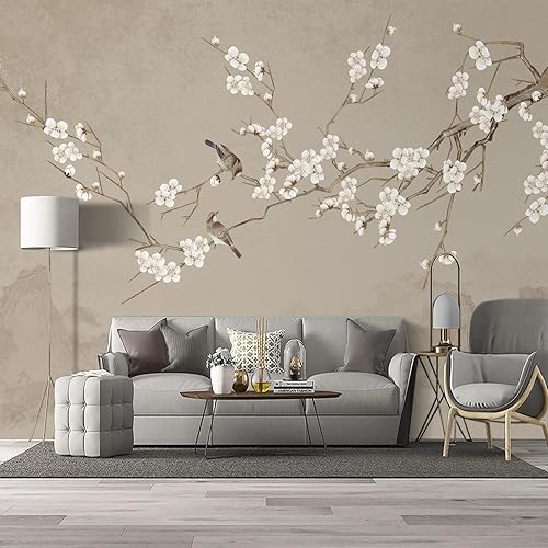 Miniatura 2 de Decoración de pared de playa, papel tapiz de playa con palmeras tropicales, murales de océano, murales de playa para paredes, oficina, sala de