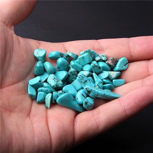 Miniatura 3 de 500 cuentas de piedras preciosas irregulares sin taladrar turquesa sin taladrar piedra de piedra de grava de cristal para caída de minerales grava