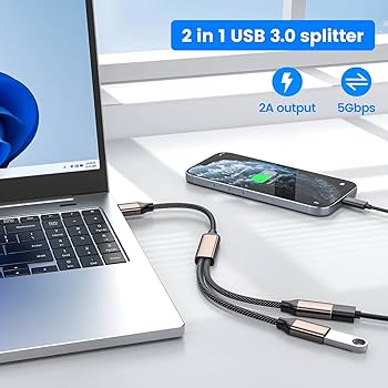 Amazon.co.jp: MOGOOD USB分岐器 USB to 2*USB3.0 USBスプリッタ