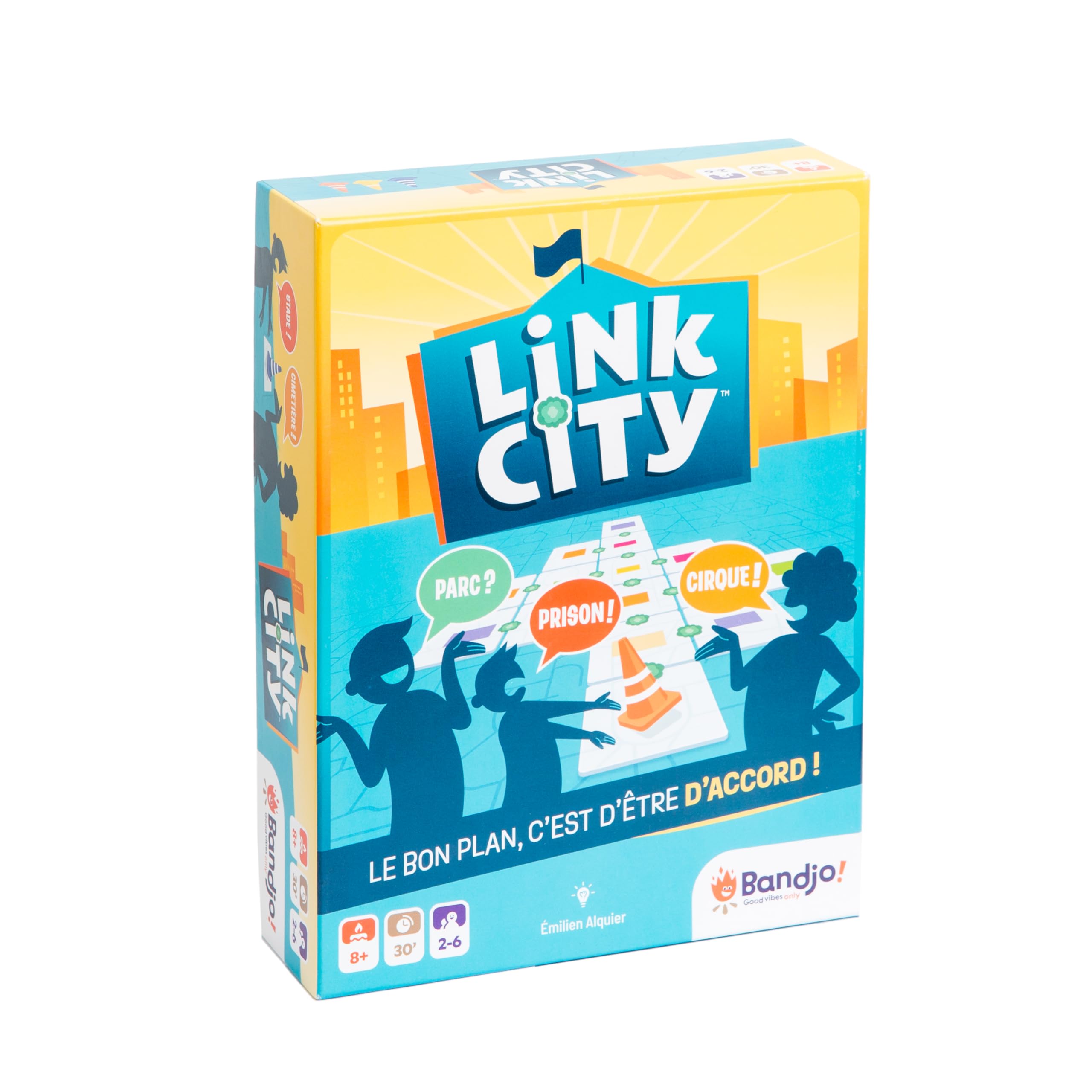 Bandjo! Link City – Juego de Mesa de Ambiente – Ideal para Amigos o Familiares – Cooperativo – Azulejos – A Partir de 8 años