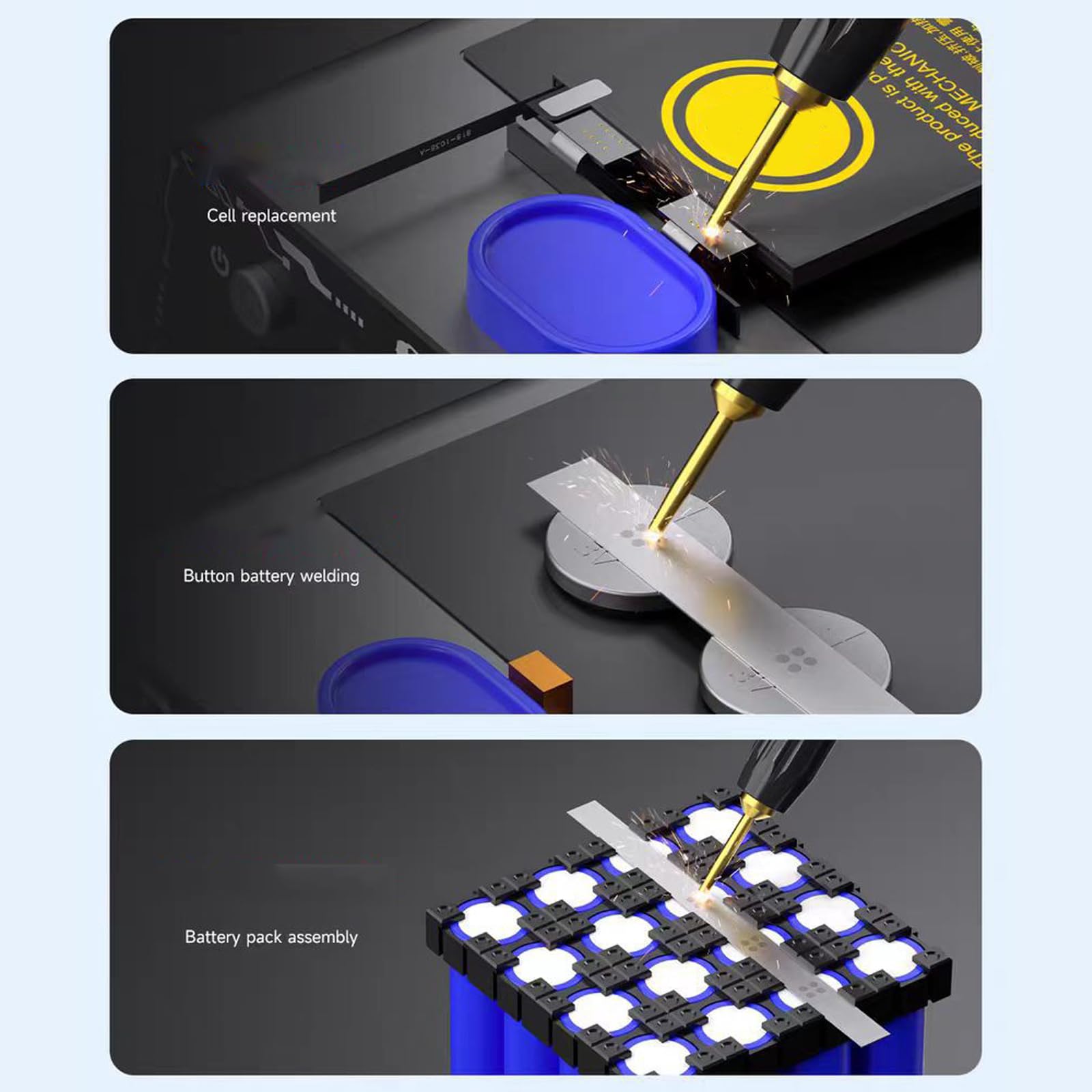 Saldatore multifunzione W09 5500W 1100A per saldatura batterie | Riparazione professionale del nichel della scheda controllo del gruppo batteria da 5500 W 1100 A con