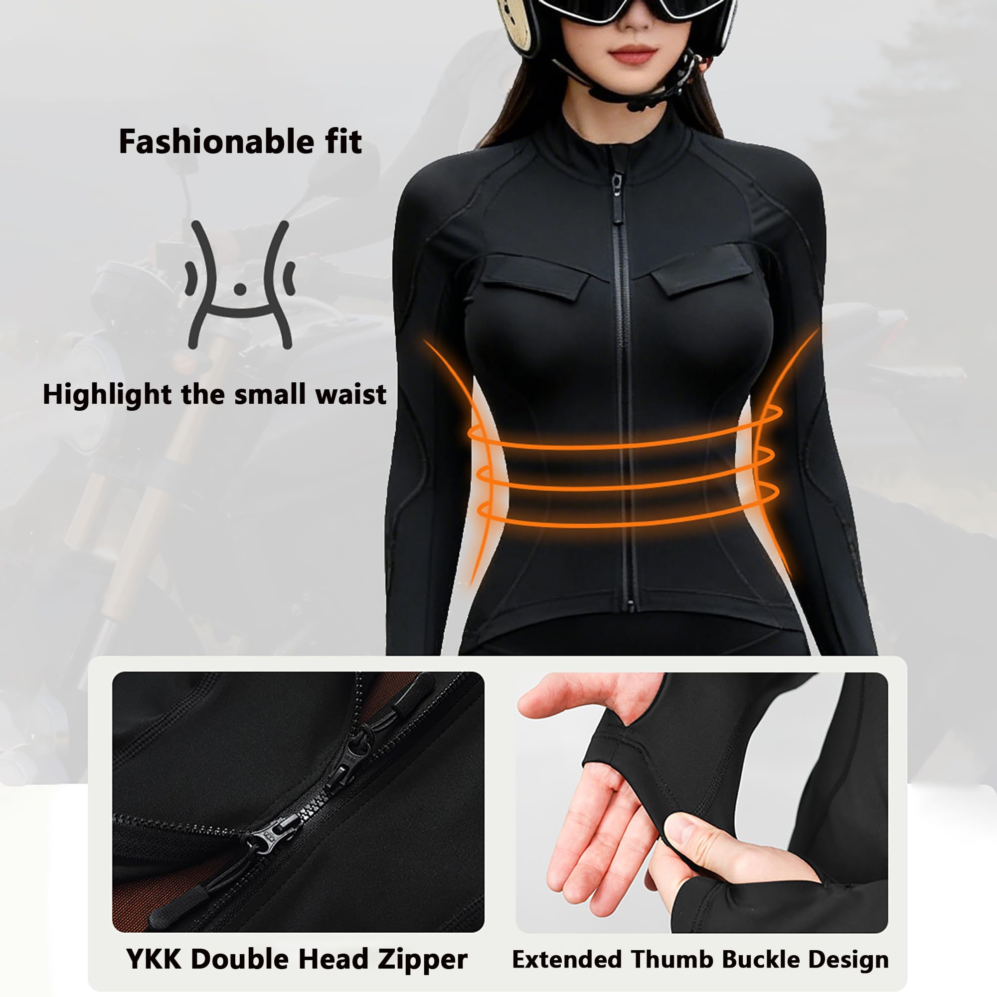 Giacca da Moto In Rete da Donna, Maglia Da Moto Giubbotto moto donna estiva Traspirante Con protezione, Abbigliamento Sportivo Estivo Per motociclismo, ciclismo sport off-road