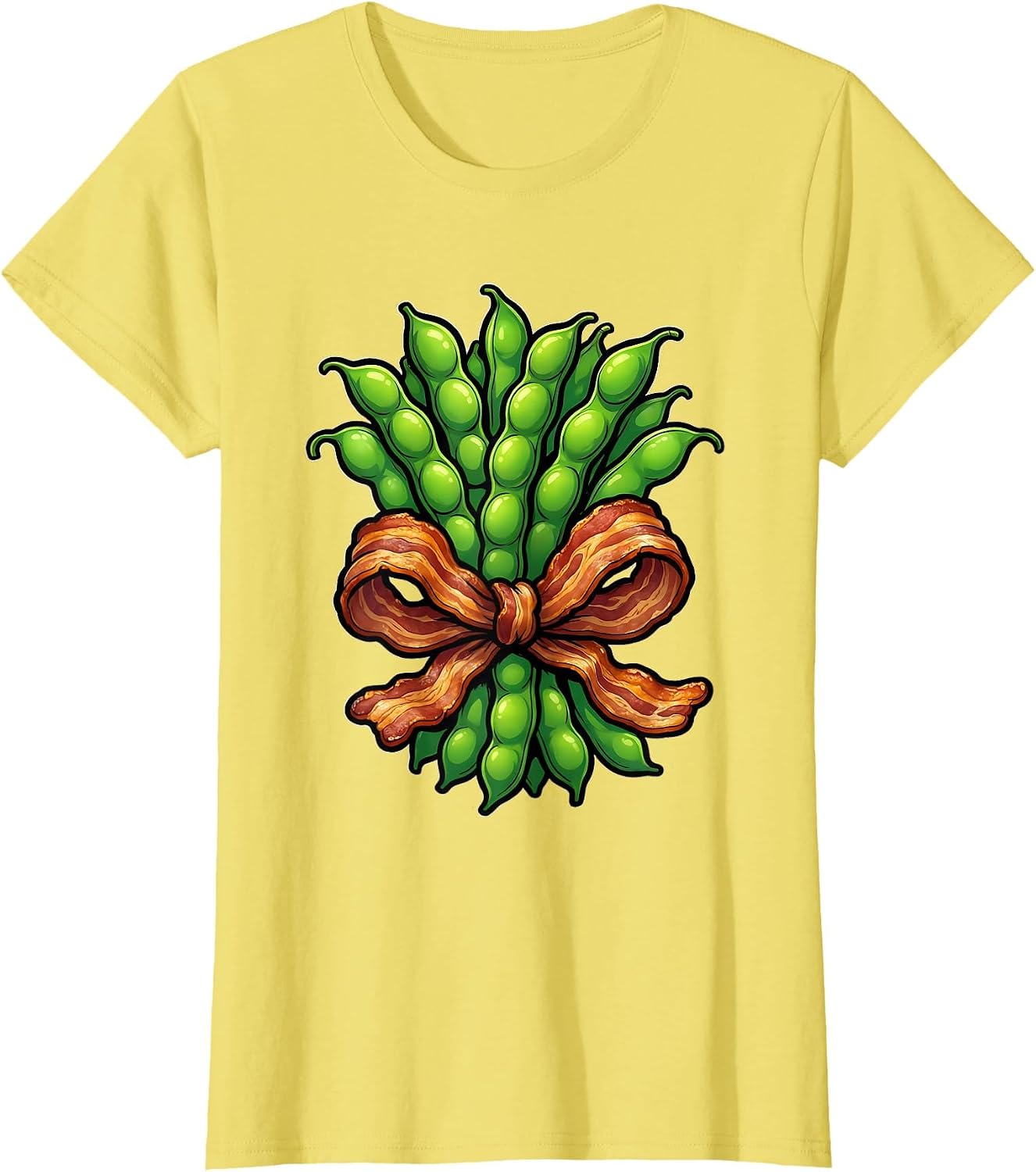 Green Bean Bacon Bundle Thanksgiving Graphic T-Shirt image 5