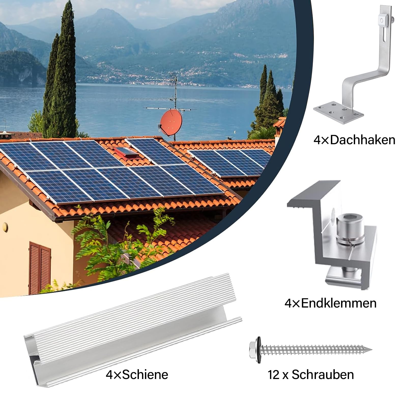 8 Supports Aluminium Angle Z Pour Panneaux Solaires Sur Camping-car – Fixation Solide