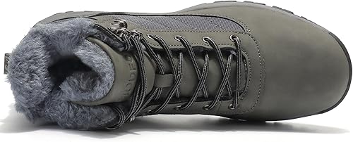 Miniatura 5 de TSIODFO Botas de nieve para hombre de invierno impermeables para senderismo al aire libre