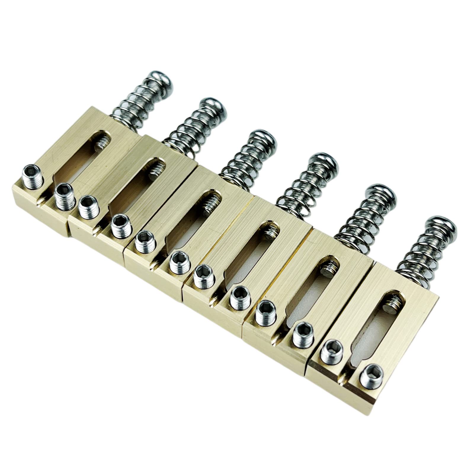 エレキギター用ブリッジ(テレキャスター用/真鍮brass製 Amazon | Kaynes 6個 10.8mm ギターブリッジサドル – 真鍮トレモロ