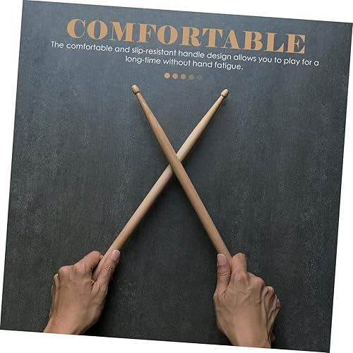 Miniatura 7 de VICASKY Práctico juego de baquetas de arce, cinta de palillo de madera, palo de percusión ligero de jazz