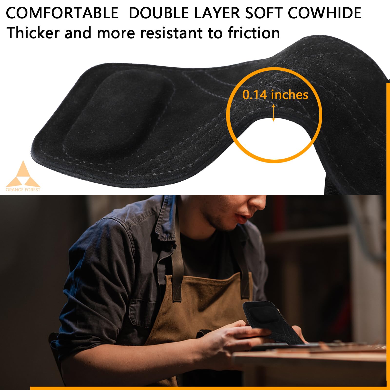 Cinghia da polso per sollevamento pesi con doppio strato in pelle, imbottitura in neoprene, impugnature per sollevamento pesi, sollevamento pesi, per uomini e donne (coppia)