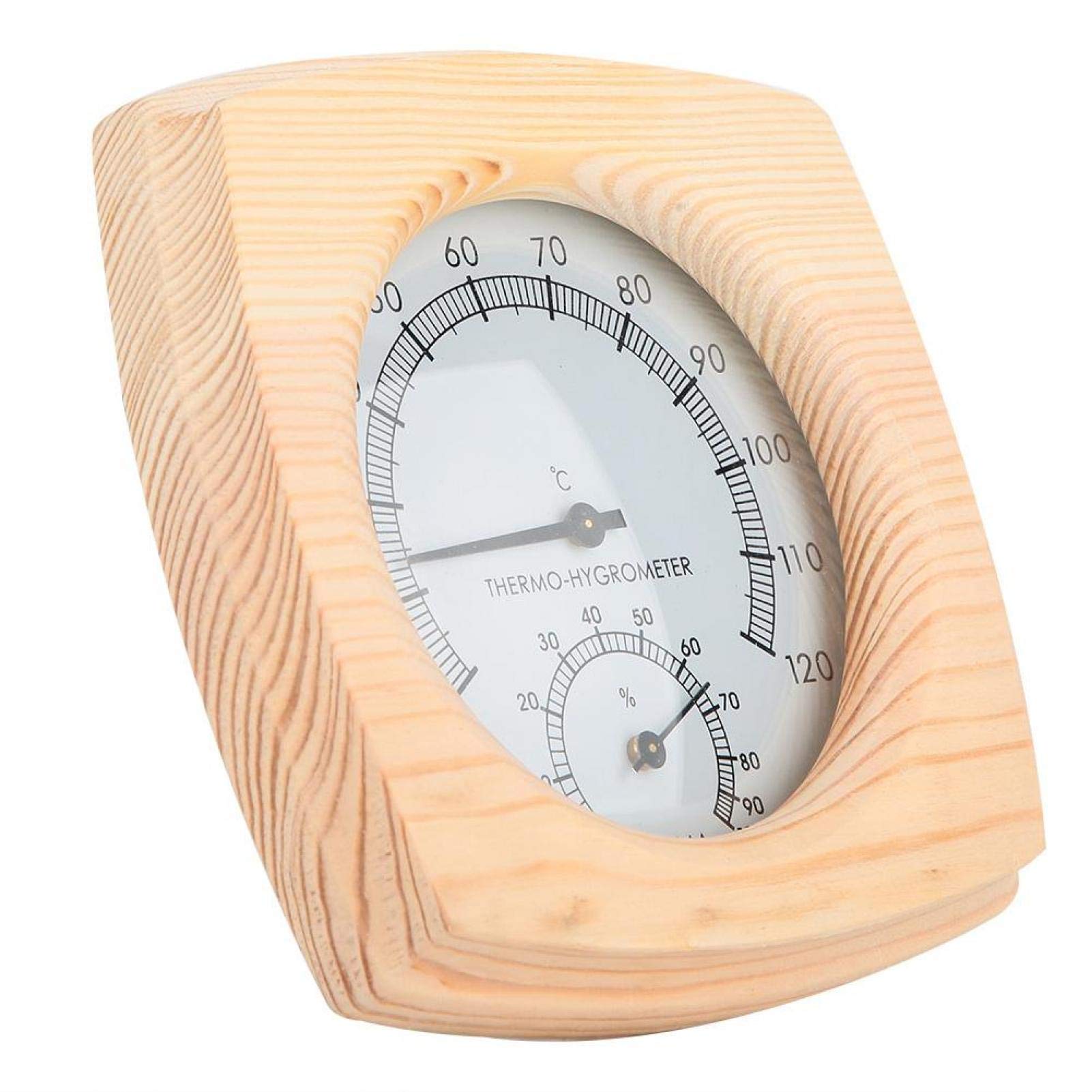 Thermomètre Hygromètre 2 en 1 Précision Élevée 10°C-120°C Sauna Salle de Bain Maison Spa Installation Simple Suitable for Saunas Traditionnels et Espaces Humides