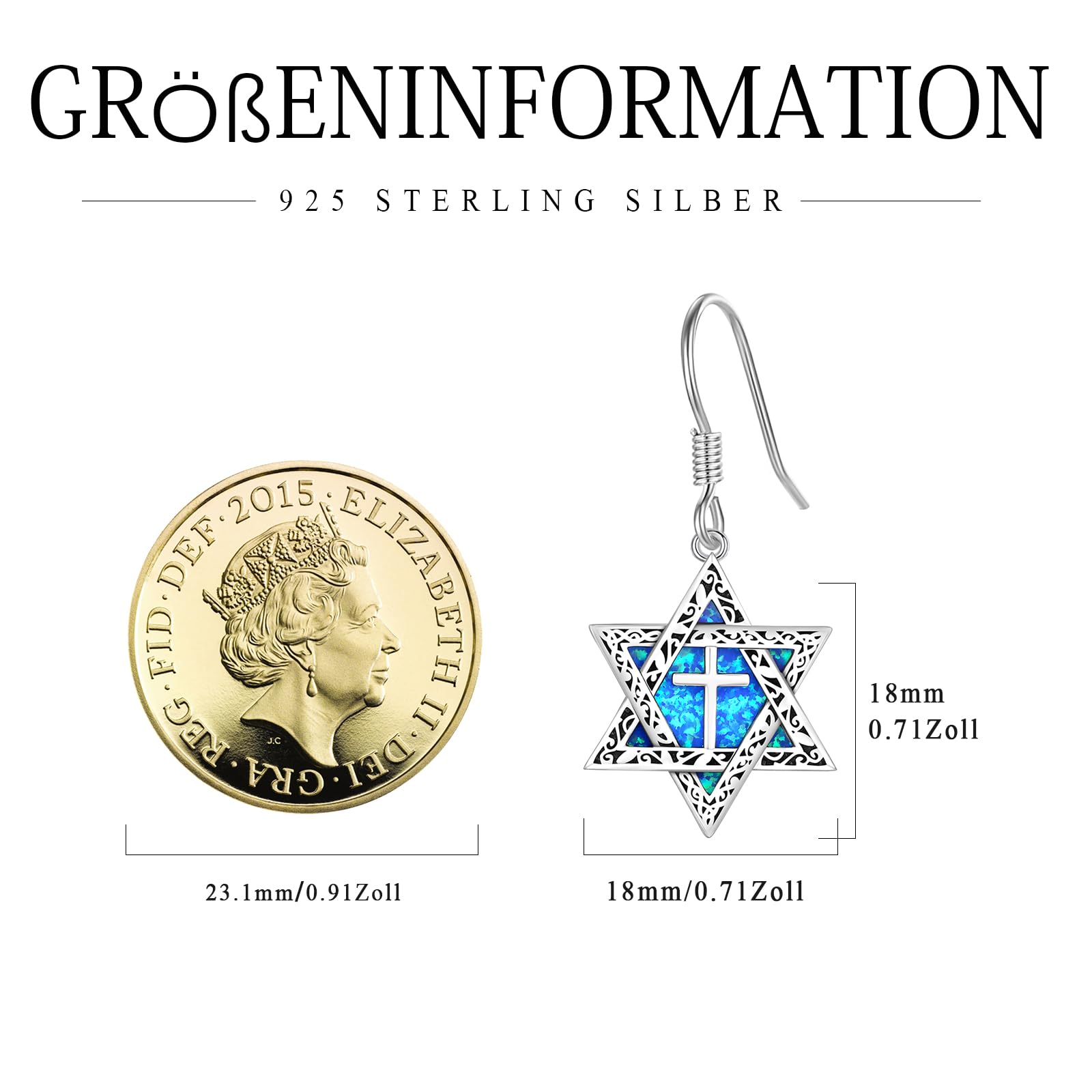 Ohrringe für Damen 925 Sterling Silber Ohrringe Jahrestag Weihnachten Geburtstag Schmuck Geschenk für Töchter Schwestern Mütter