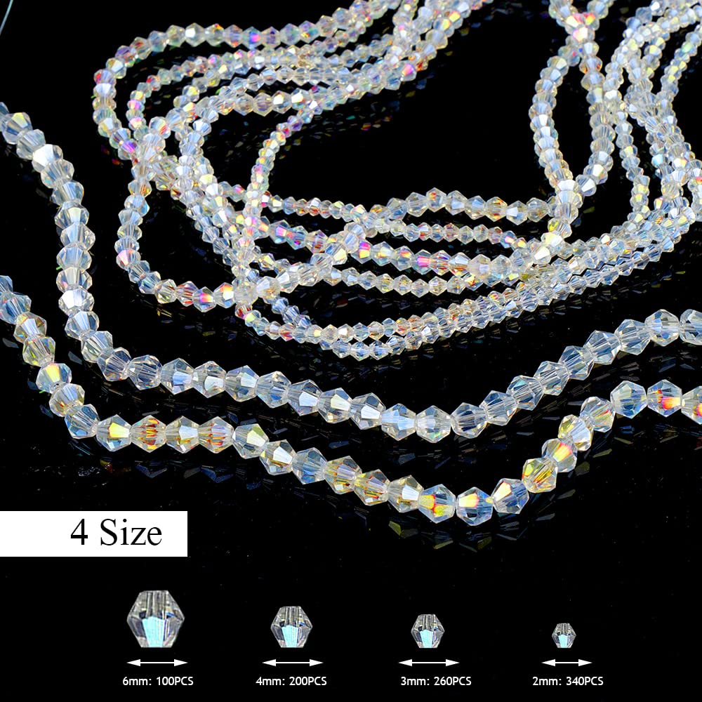 100 perline in vetro cristallo, 8 mm, rotonde 96 sfaccettate, distanziatori per realizzare bracciali, collane, orecchini, gioielli fai da te (giallo oro