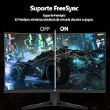 Monitor Gamer Curvo 27 polegadas Z-Edge, FHD 1080P, 300 Hz, 280 Hz e 240 Hz, monitor pc 1500R, MPRT de 1 ms, 2 portas DP 1.4 e 2 portas HDMI 2.0, Ajuste de Inclinação, Suporte VESA, Sem Bordas — imagem 3