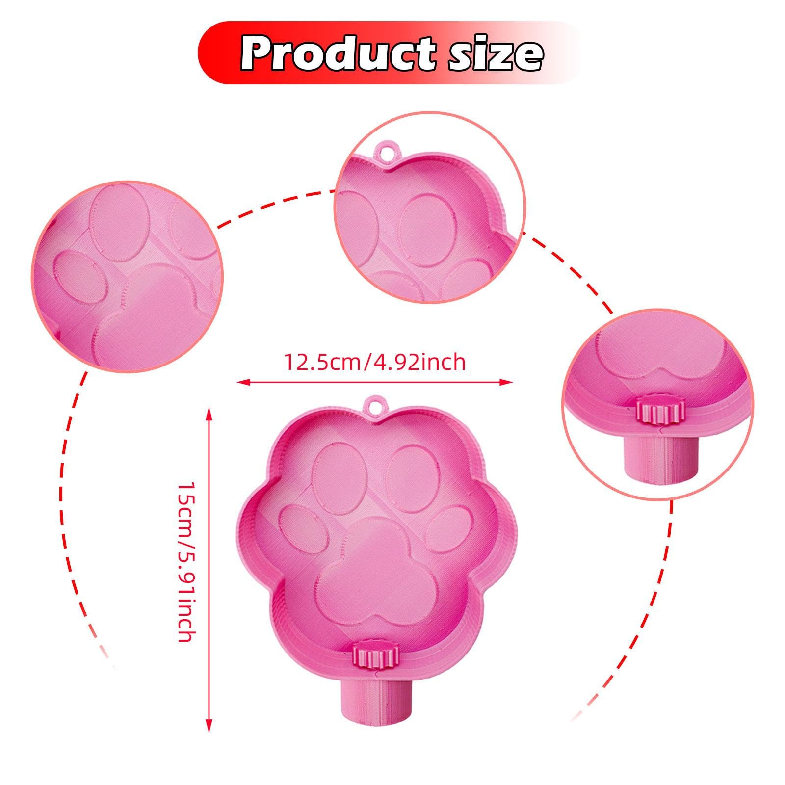 MYCENSE Pet Water Bowl Water Dispenser for Bottle Feeder Leakproof Small Portable Dish for Walking Fishing Camping Hiking Outdoor, Pink