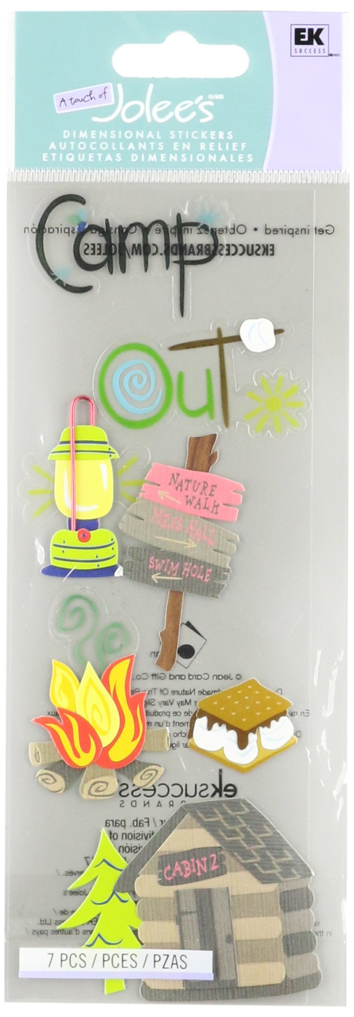 JOLEES 0015586674156 Boutique 3D STCKR Camping TOJ SPJJ146, Other