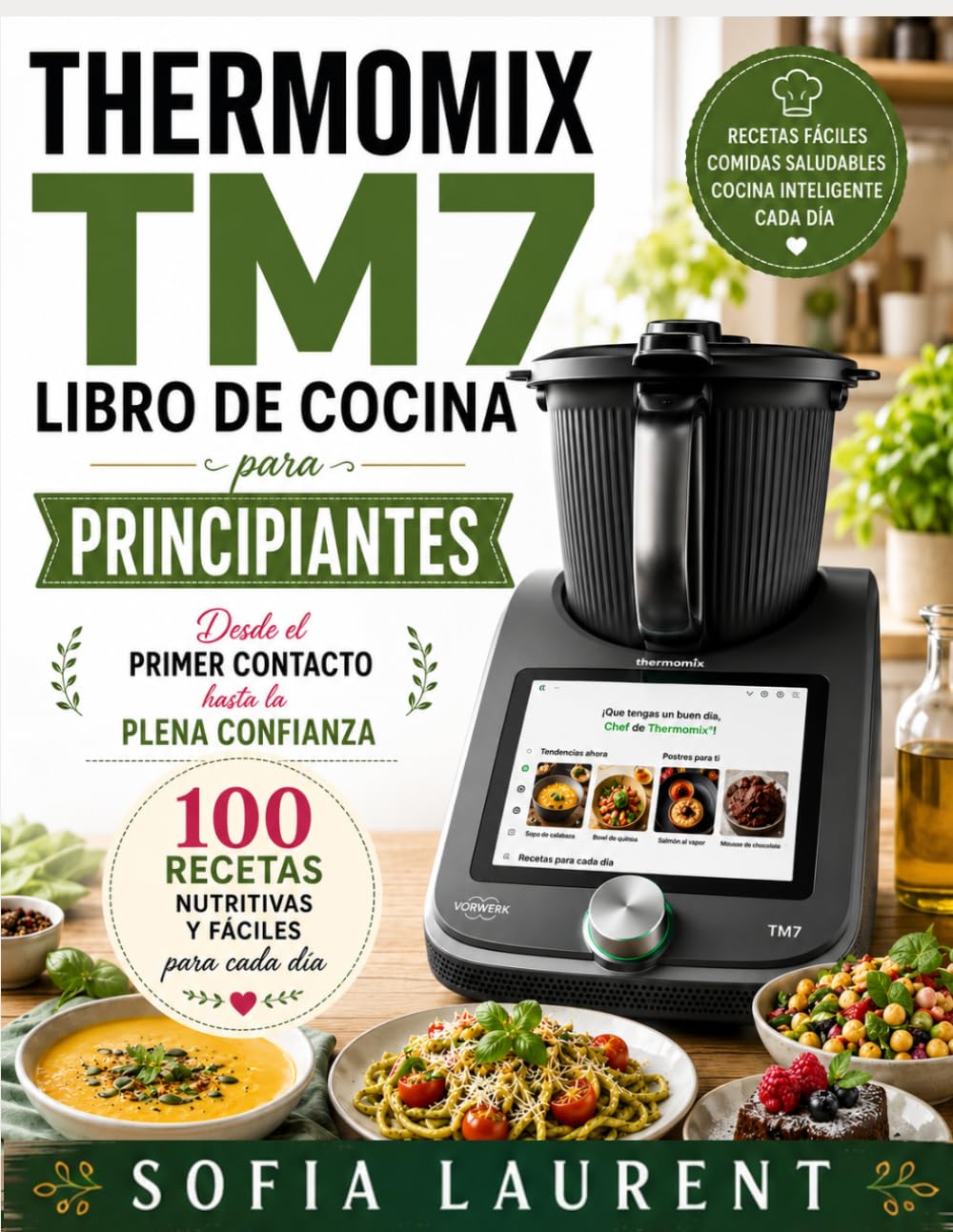 THERMOMIX TM7 LIBRO DE COCINA PARA PRINCIPIANTES: Desde el primer contacto hasta la plena confianza 100 recetas nutritivas y fáciles para cada día