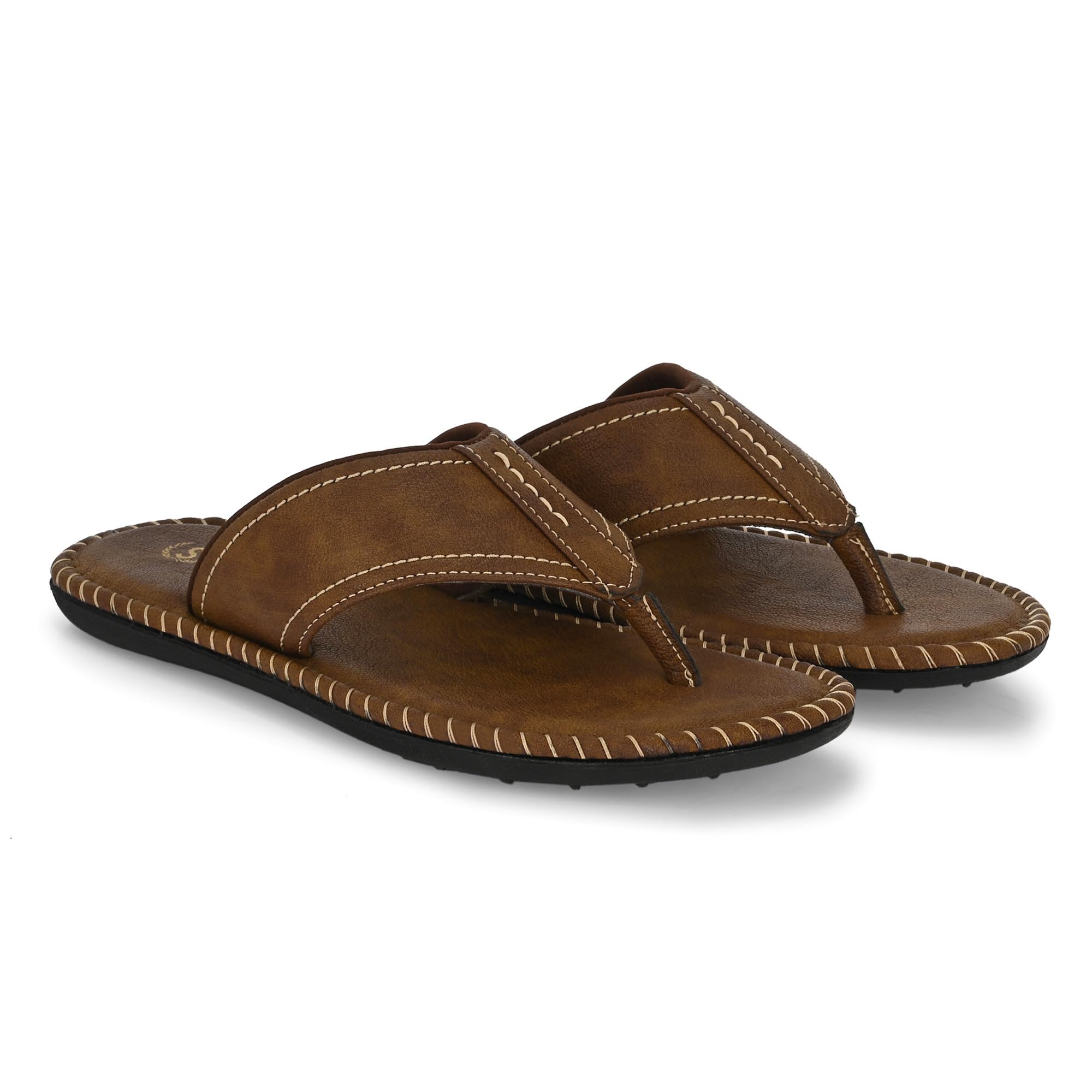 Men’s Cushioned Comfortable Slippers, Thongs & Chappals - Perfect for Casual Wear | Soft, Comfortable & Lightweight | Memory foam insole | Everyday Flip Flops for Men | Non slip sole | Casual and Trendy-image-9