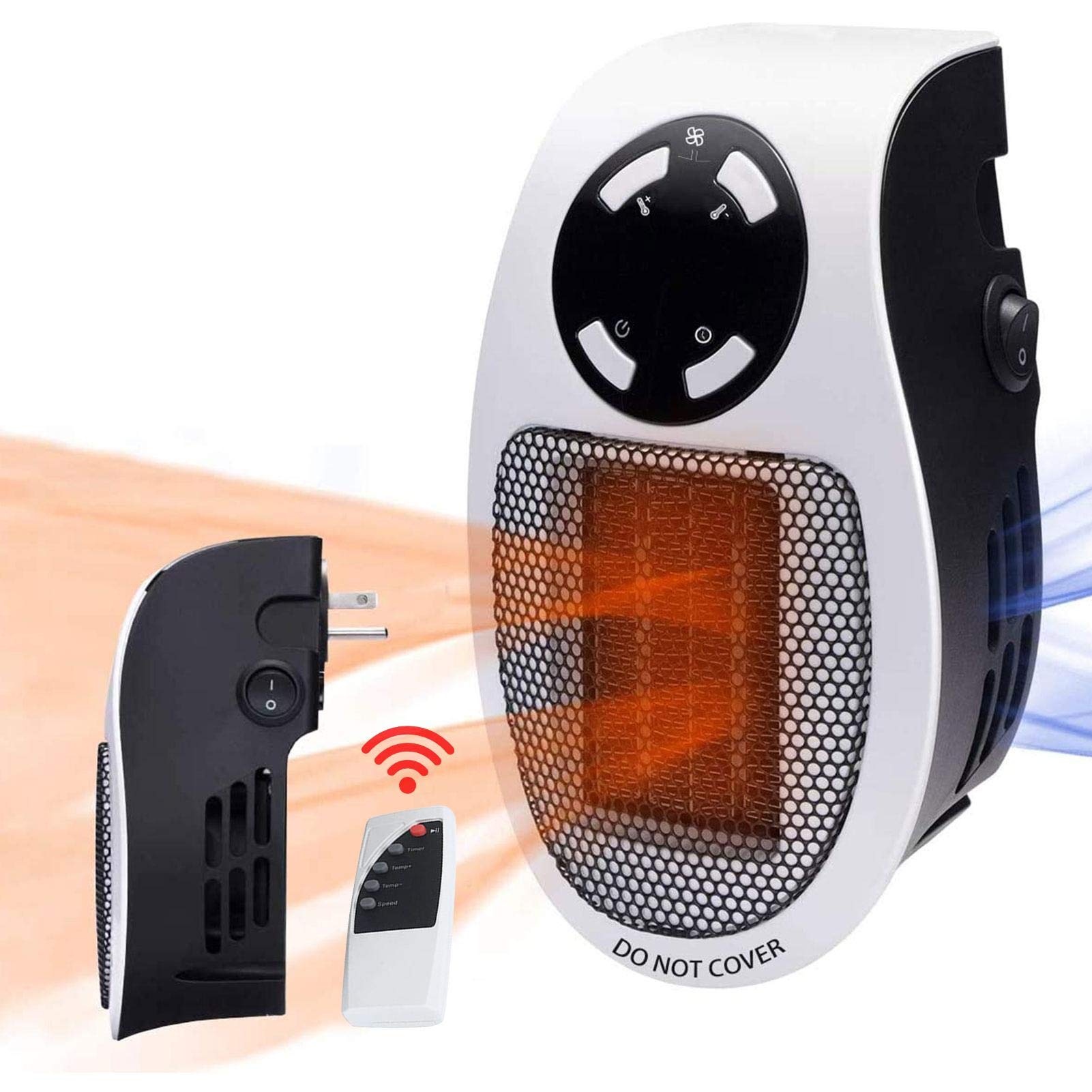 Buy winnerruby 500W Portable Mini Electric Fan Heater Small Plug In