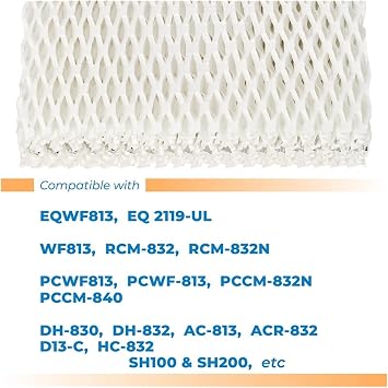 4-Pack Humidifier Filter Replacement, Compatible for Equate, Compatible for Relion, RCM-832,Compatible for Procare, PCWF813 PCCM-832N