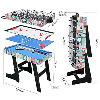 Hlc 4 In 1 Multi Game Combination Table Set 4ft