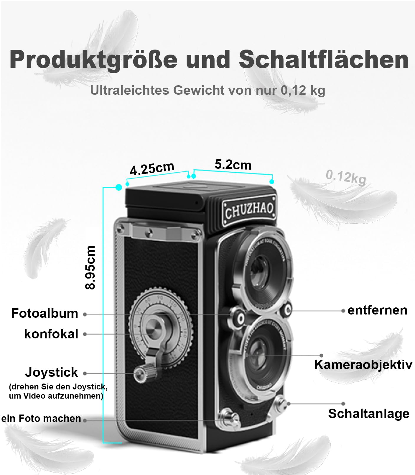 Mini fotocamera digitale retrò, 1080P Full HD, messa a fuoco automatica da 12 megapixel, fotocamera digitale Point and Shoot con scheda di memoria da 16 GB, compatta e squisita per principianti,