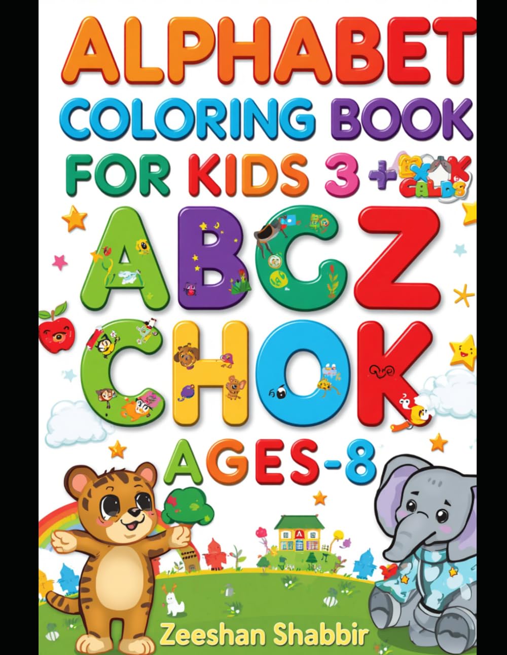 Alphabet Colouring Book for Kids Ages 3-8