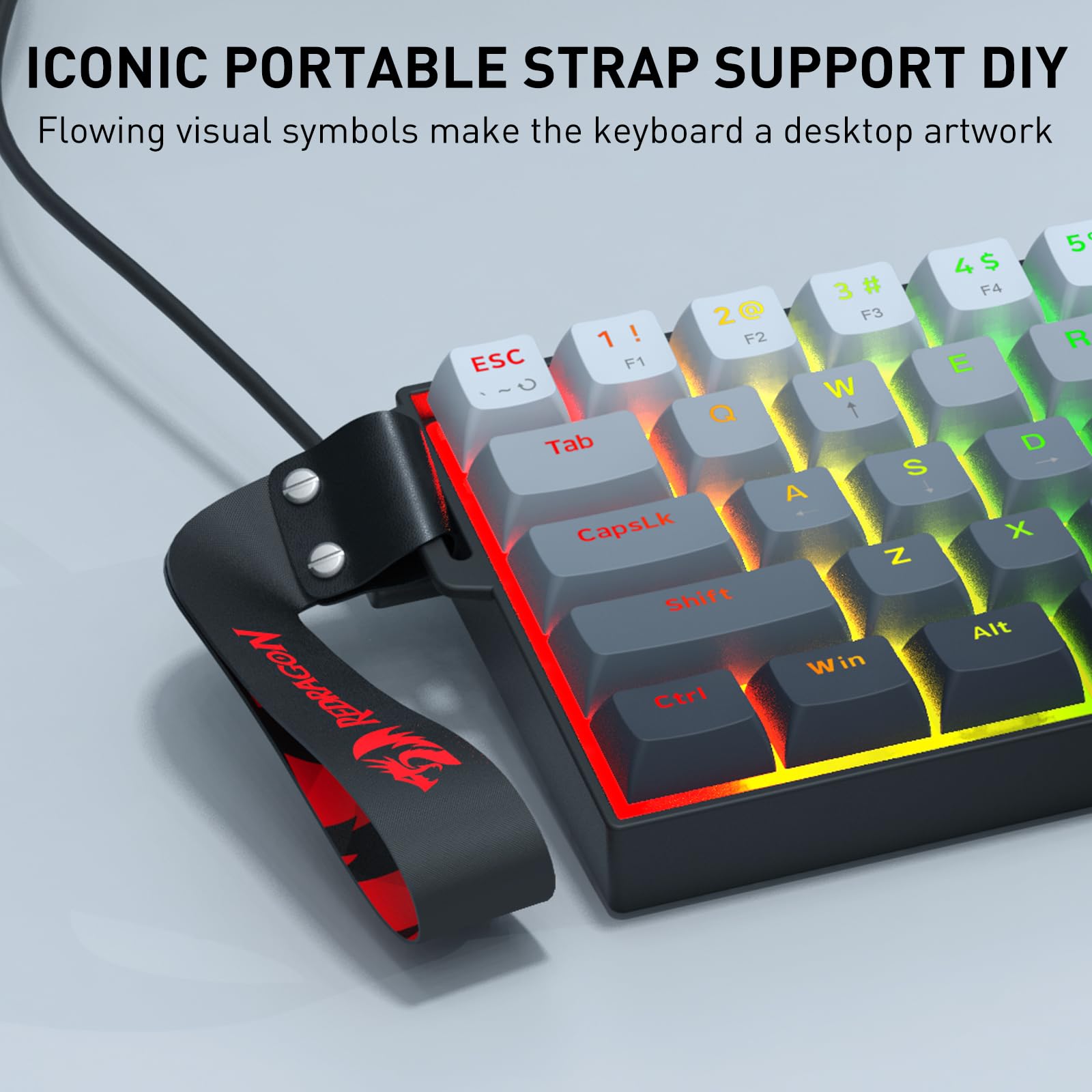 Amazon | REDRAGON K617 Fizz Magnetic+ 有線 60%RT磁気スイッチ