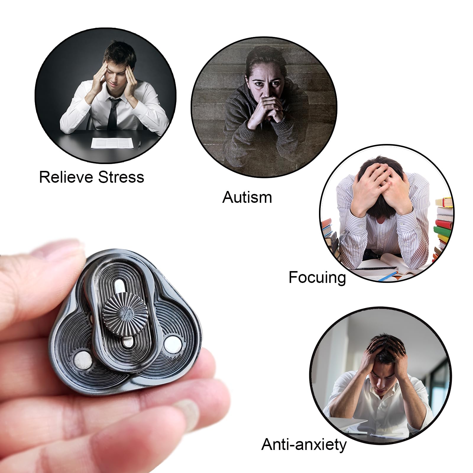 Picture of ADHD Anxiety Fidget Cat Paw Fidget Clicker - 3D Printed Mechanical ...