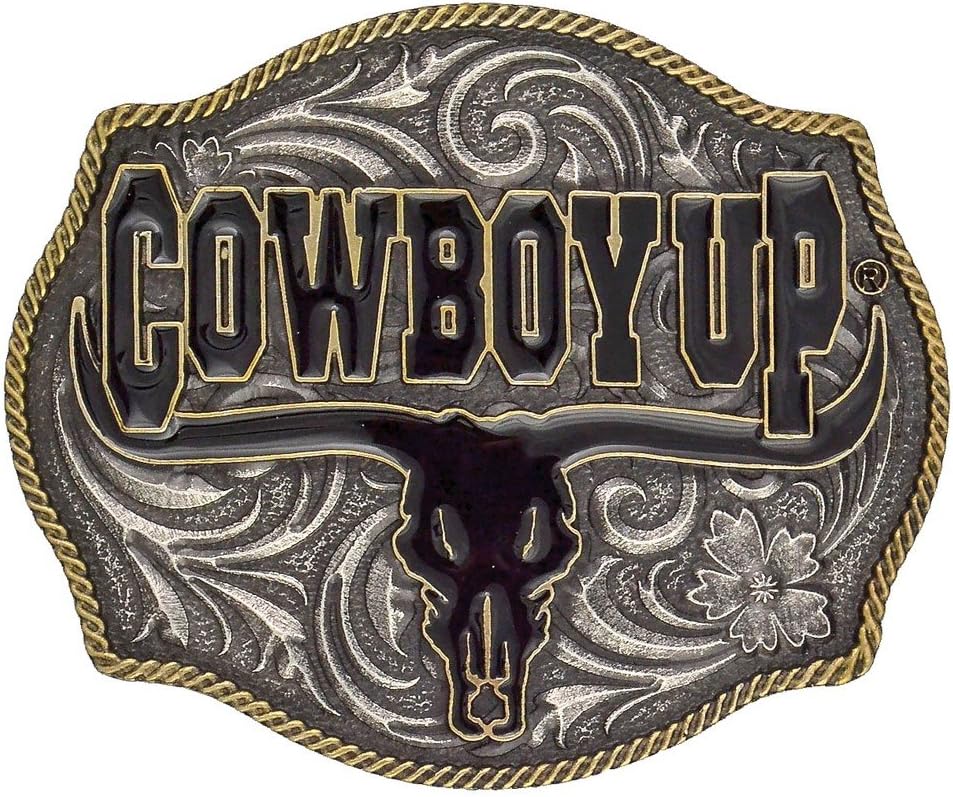 Montana Silversmiths Cowboy Up Collection Western Attitude Belt Buckle