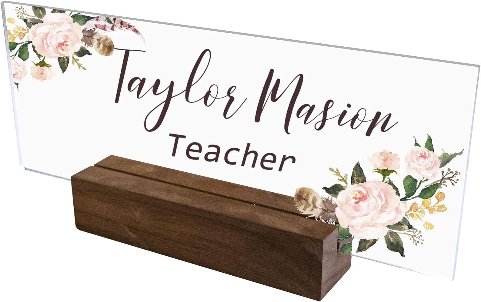 10 Pieces Rectangle Acrylic Sheet- Blank Transparent Plexiglass Acrylic Sign for Name Plates for Desk, Place Cards, Cricut Cutting and Engraving and DIY Projects (3 x 7.9 Inch)