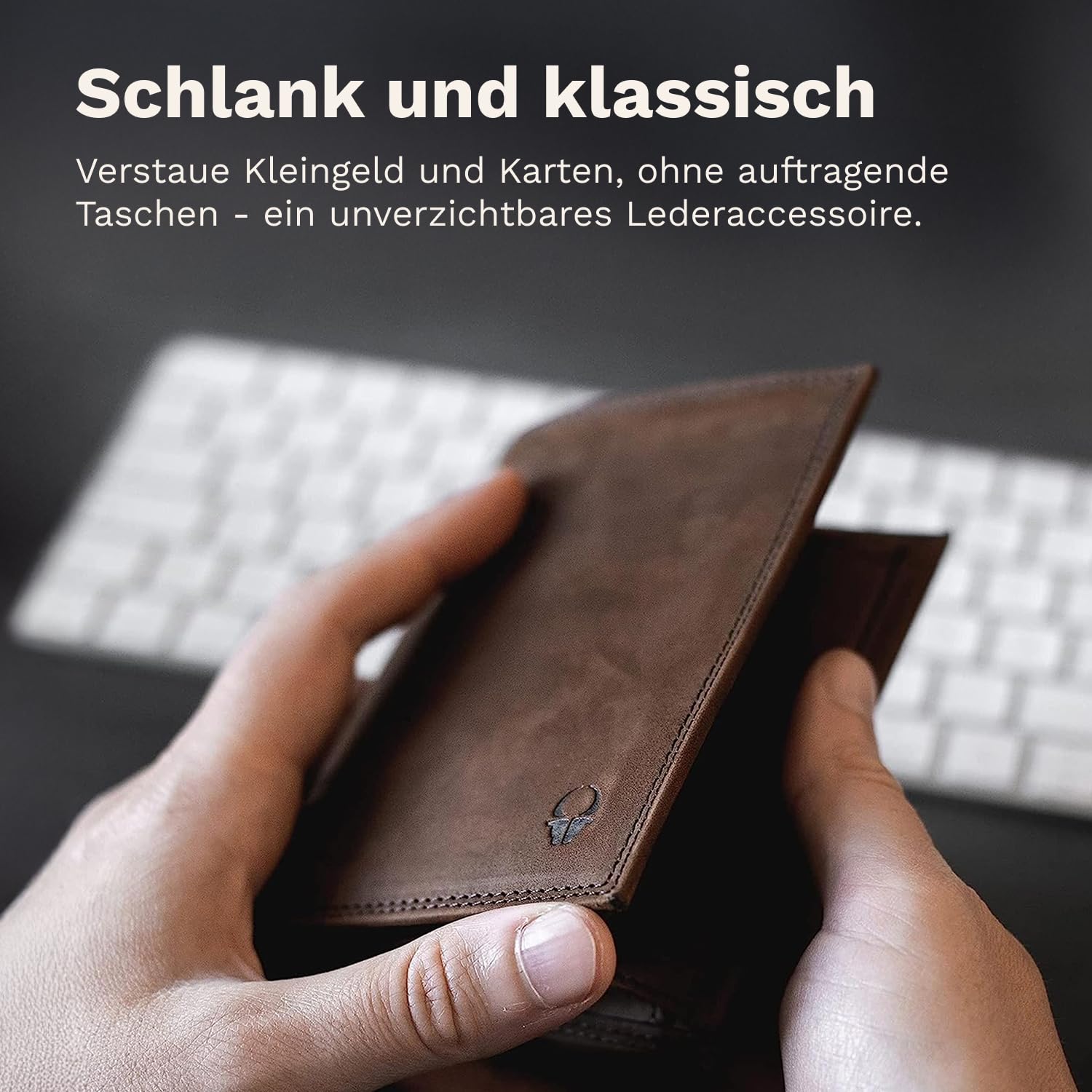 DONBOLSO Geldbörse Wien I Großes Portemonnaie aus Leder für Herren I Geldbeutel und RFID Schutz- New