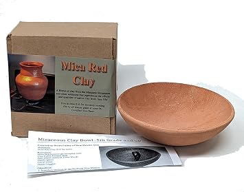 Mica Red Clay Pottery Kit, 8.3 lbs Clay, Puki Bowl Mold, Instructions, New Mexico Clay
