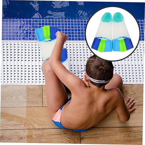 Miniatura 5 de SUPVOX 1 par de aletas de buceo para entrenamiento, esnórquel y natación de regazo