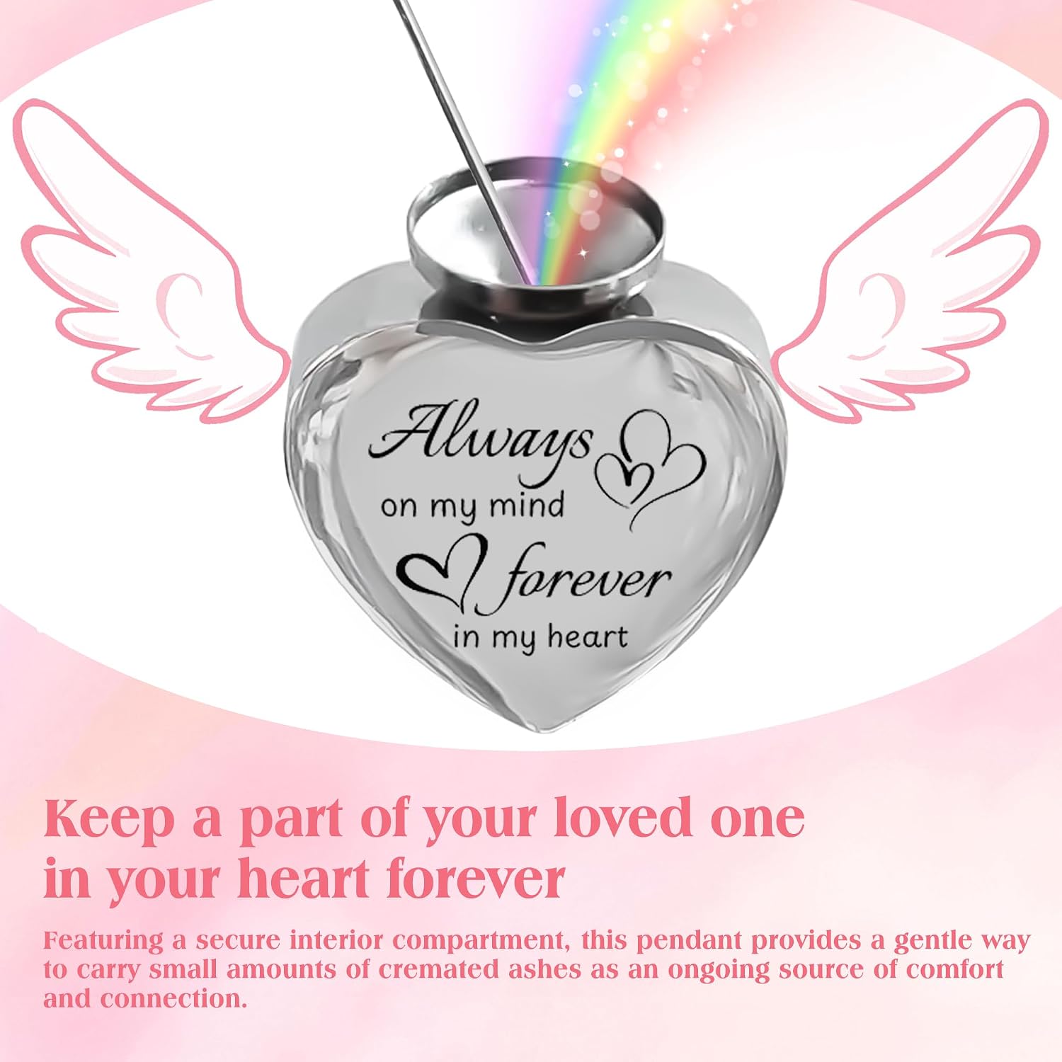 Dog Memorial Acrylic Suncatcher with Ashes Keepsake Urn